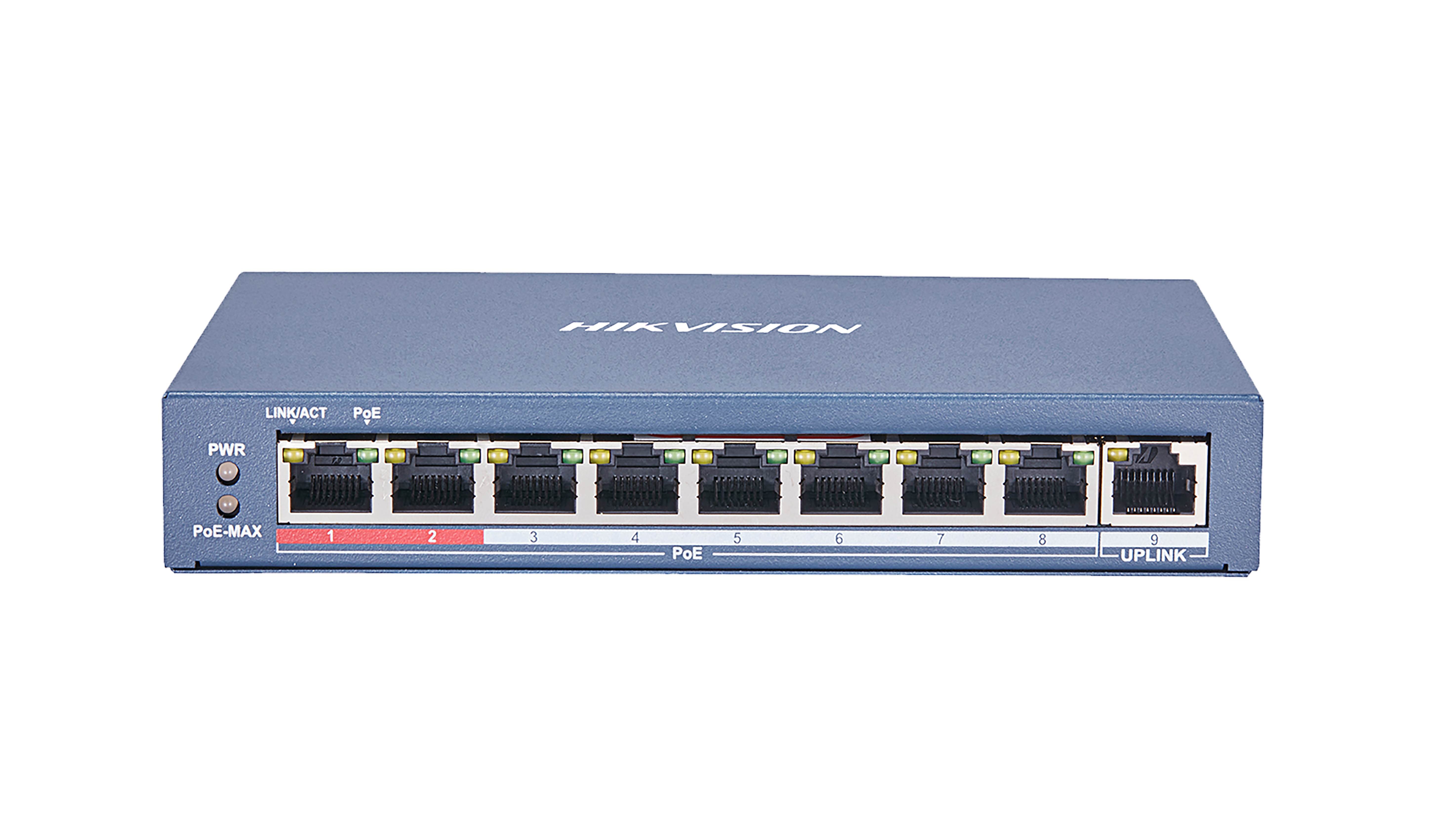 DS-3E0109P-E(C) 8 Portlu Hızlı Ethernet Yönetilmeyen POE Anahtarı
