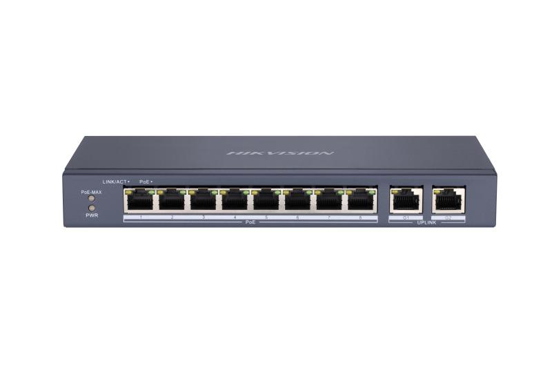 DS-3E0310P-E/M 8 Portlu Hızlı Ethernet Yönetilmeyen POE Anahtarı