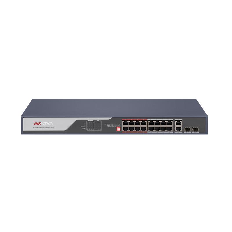 DS-3E0318P-E(C) 16 Portlu Hızlı Ethernet Yönetilmeyen POE Anahtarı