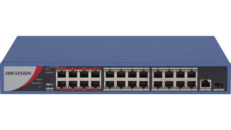 DS-3E0326P-E/M(B) 24 Port Hızlı Ethernet Yönetilmeyen POE Anahtarı