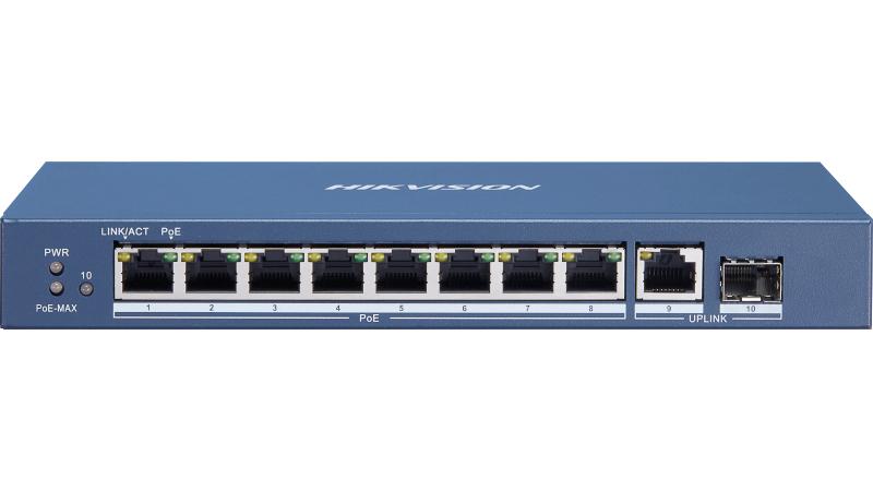 DS-3E0510P-E/M 8 Port Gigabit Yönetilmeyen POE Anahtarı