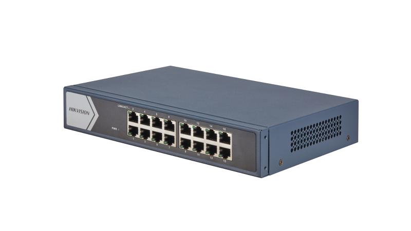 DS-3E0516-E(B) 16 Portlu Gigabit Yönetilmeyen Anahtar