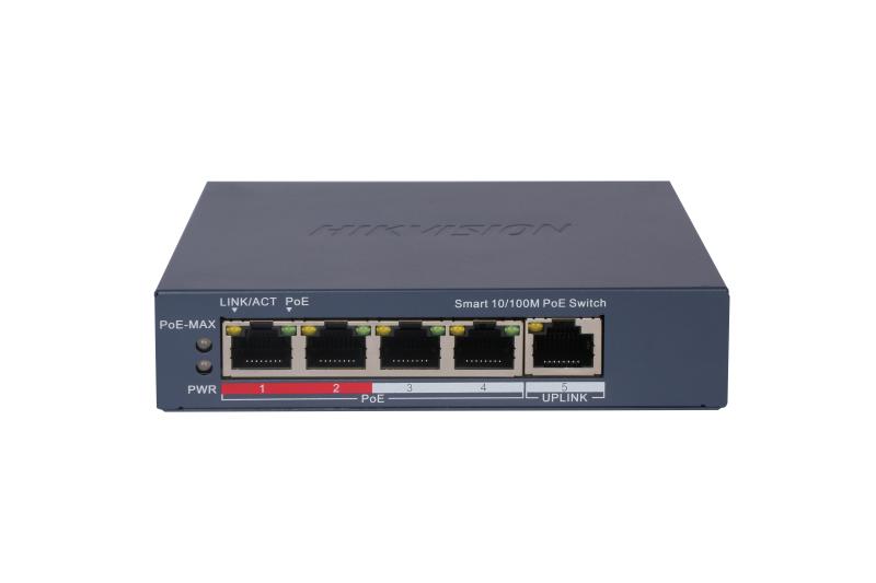 DS-3E1105P-EI V2 4 Port Hızlı Ethernet Akıllı POE Anahtarı