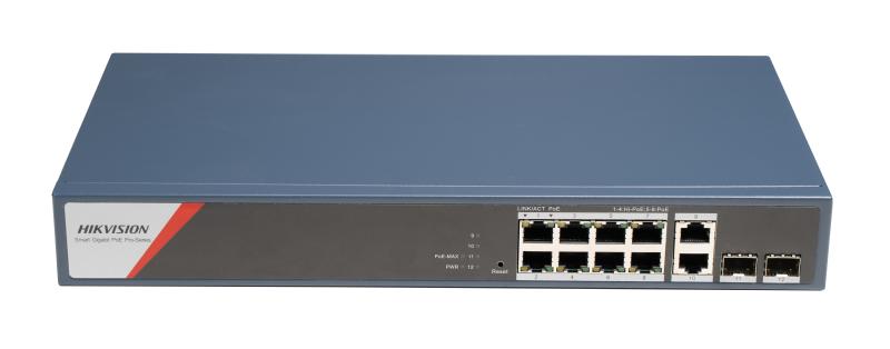 DS-3E1512HP-SI-8P2T2F 8 Port Gigabit Akıllı POE Anahtarı
