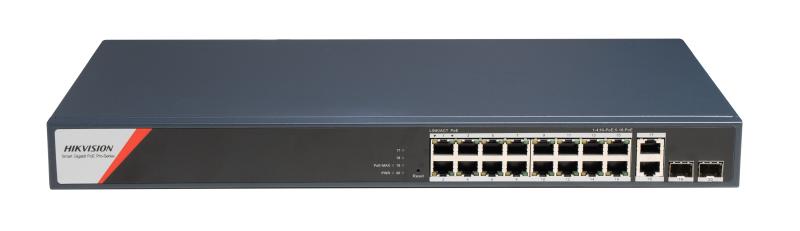 DS-3E1520HP-SI-16P2T2F 16 Portlu Gigabit Akıllı POE Anahtarı
