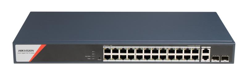 DS-3E1528HP-SI-24P2T2F 24 Portlu Gigabit Akıllı POE Anahtarı