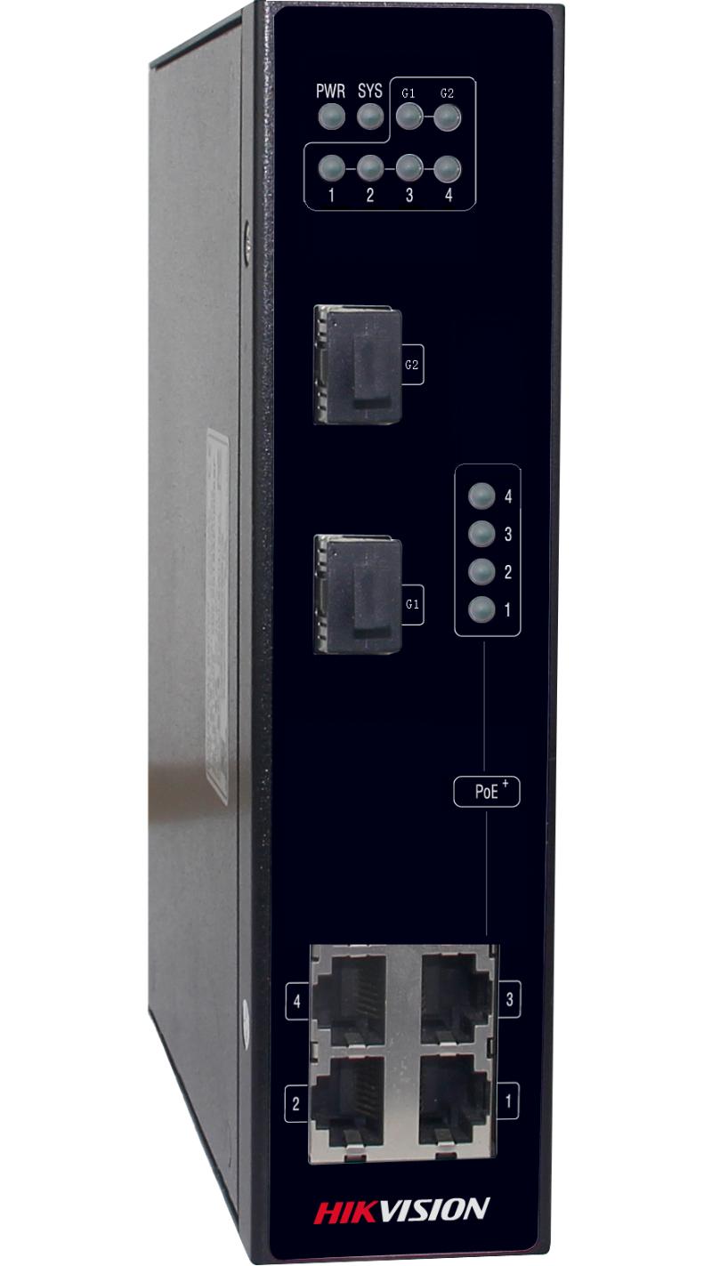 DS-3T0306P 4 Port Hızlı Ethernet Yönetilmeyen Endüstriyel POE Anahtarı