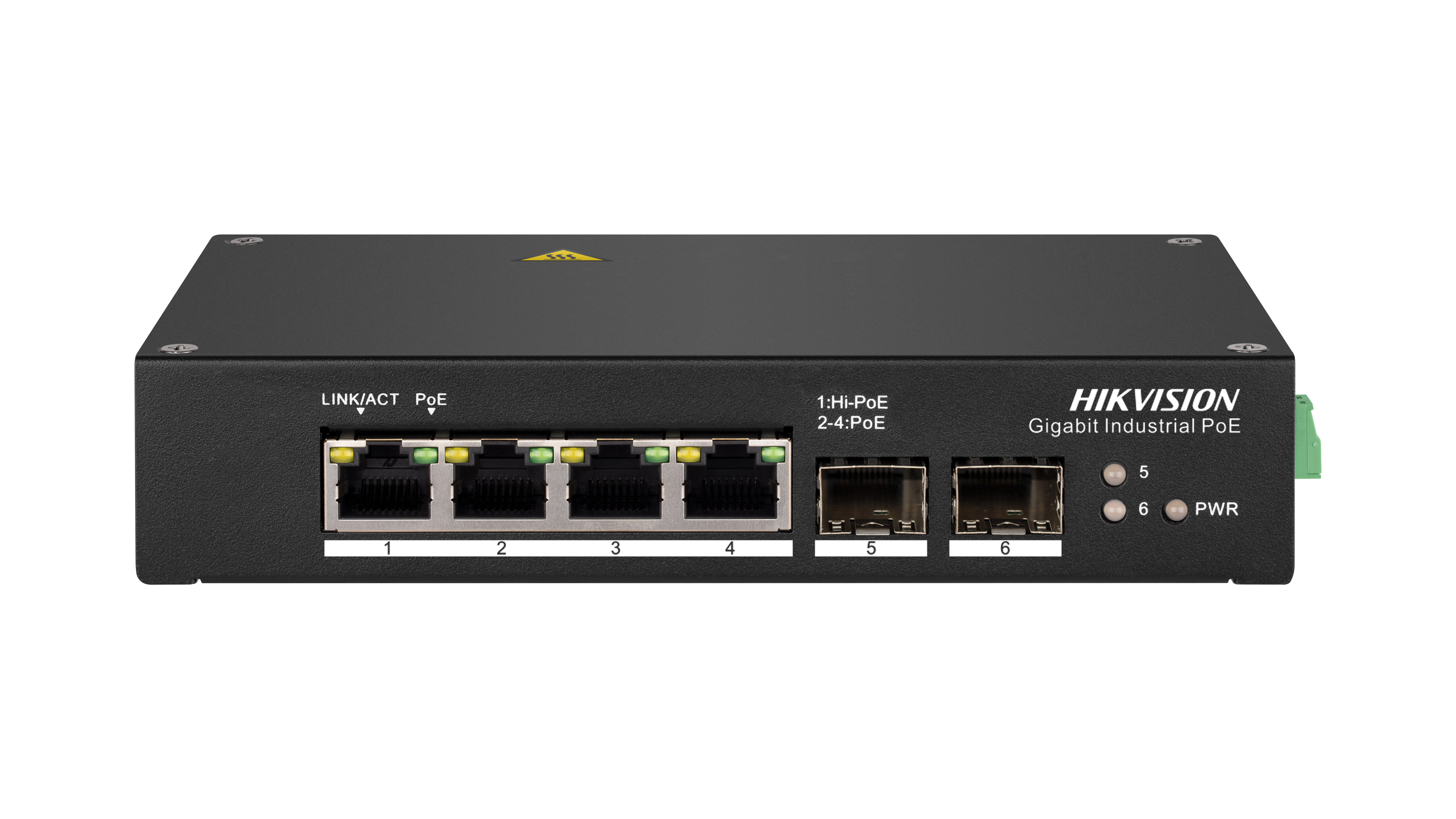 DS-3T0506HP 4 Port Gigabit Yönetilmeyen Endüstriyel Hi-POE Anahtarı